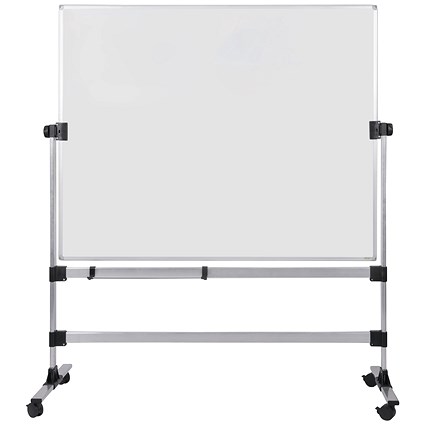 Bi-Office Earth Magnetic Revolving Whiteboard, Ceramic Steel Surface, Aluminium And Black Plastic Frame, 1200x900mm