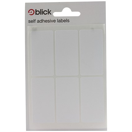 Blick White 42 Labels in Bags 25x50mm (Pack of 840) RS001959