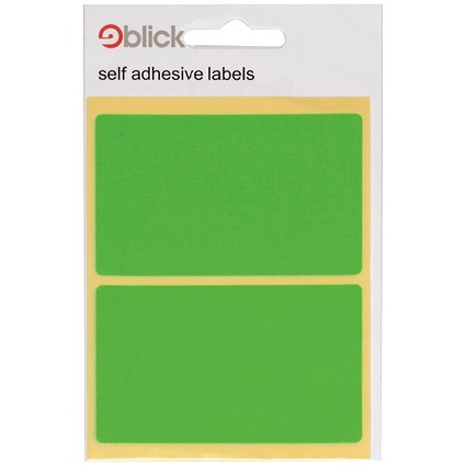 Blick Green Fluorescent Labels in Bags 50x80mm (Pack of 160) RS010654