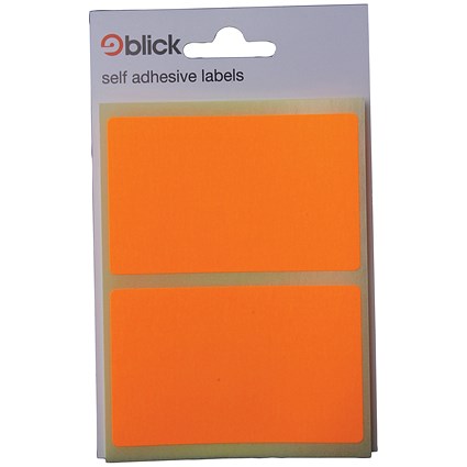 Blick Fluorescent Labels in Bags 50x80mm 8 Per Bag Orange (Pack of 160) RS010852