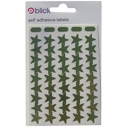 Blick Metallic Stars 14mm 135 Per Bag Gold (Pack of 2700) RS025351