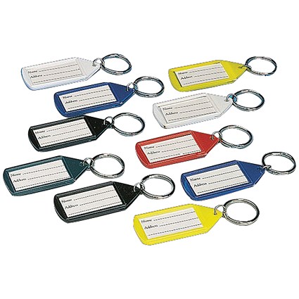 Stephens Assorted Tabbies Keyrings, Assorted, Pack of 10