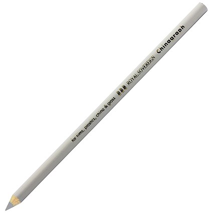 West Design Chinagraph Marking Pencil White (Pack of 12)