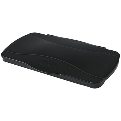 Rubbermaid Slim Jim Hinge Lid, Black