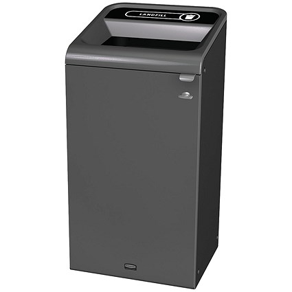 Rubbermaid Configure Container with Landfill Label 87L Black
