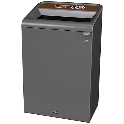 Rubbermaid Configure Container with Landfill Waste Label 125L Black