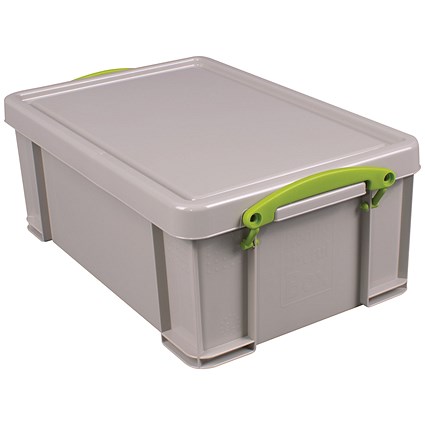 Really Useful Recycled Storage Box, 9 Litre, Grey