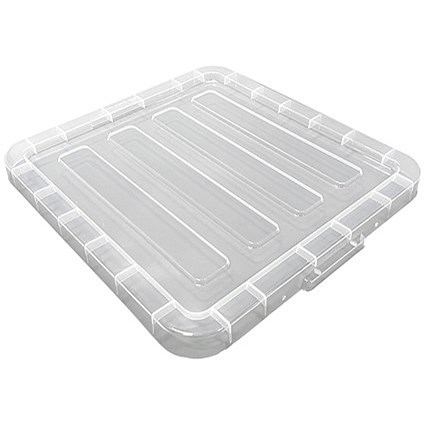 Really Useful Winged Lid, 60 Litre, Clear