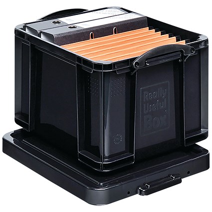 Really Useful Storage Box, 35 Litre, Black