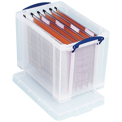Really Useful Storage Box, 19 Litre, Clear