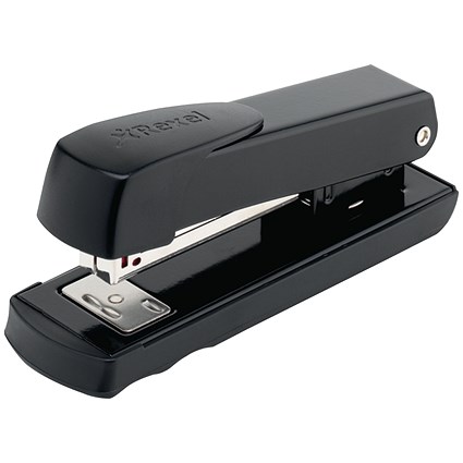 Rexel Meteor Half Strip Stapler - Black