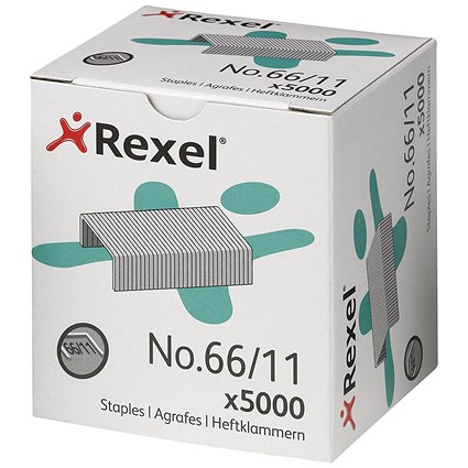 Rexel 66 Staples (11mm) - Pack of 5000