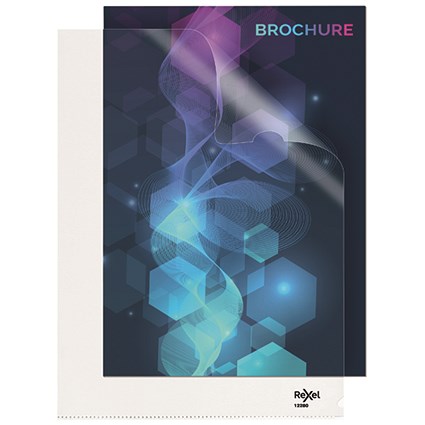 Rexel Nyrex 80 Letter File Folder A4 Clear (Pack of 25)