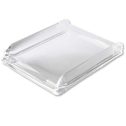 Rexel Nimbus Self-stacking Letter Tray - Clear Acrylic