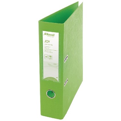 Rexel Joy A4 Lever Arch Files / Lime / Pack of 6