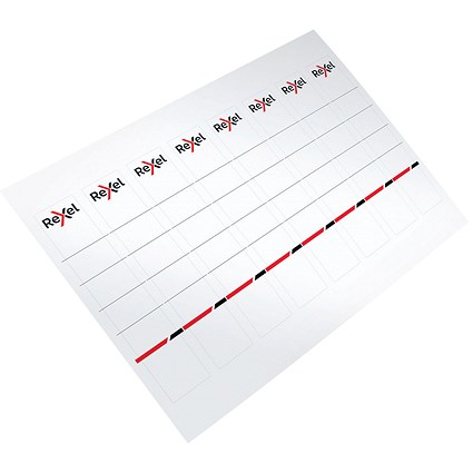 Rexel Printable Card Spine Labels 28x158 mm (Pack of 80) 2115550 Rexel Printable Card Spine Labels 28x158 mm (Pack of 80) 2115550