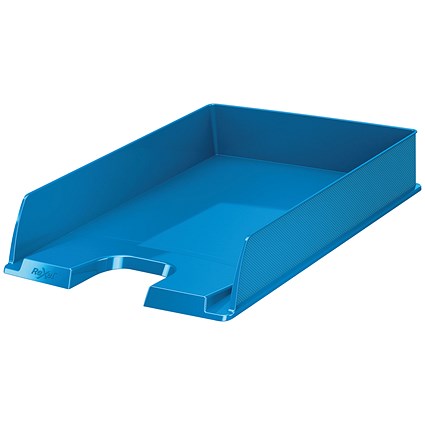 Rexel Choices Self-stacking Letter Tray, Blue