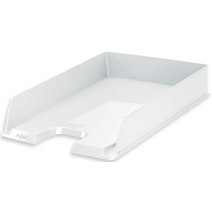 Rexel Choices Self-stacking Letter Tray, White Rexel Choices Self-stacking Letter Tray, White