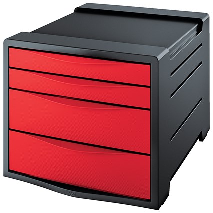 Rexel Choices Drawer Cabinet Red