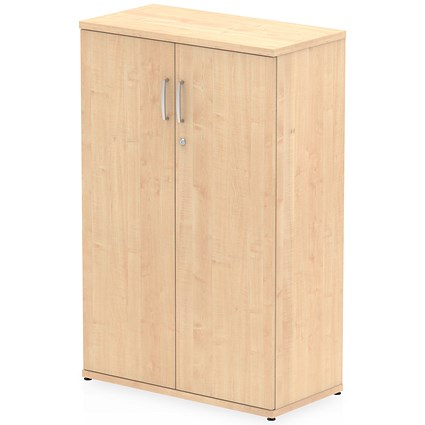 Impulse Medium Cupboard, 2 Shelves, 1200mm High, Maple