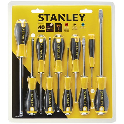Stanley Essential 10 Piece Screwdrivers Set STHT0-60211