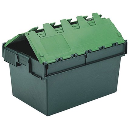 VFM Green 64 Litre Plastic Container With Lid 306598