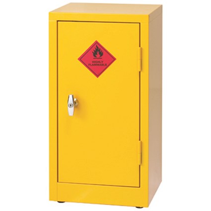 Hazardous Substance Storage Cabinet 28X14X12 inch C/W 1 Shelf Yellow
