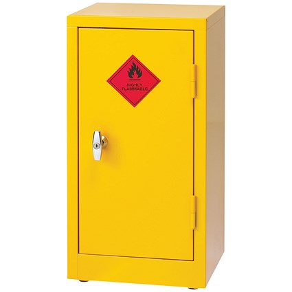 Hazardous Substance Storage Cabinet 28X14X12 inch C/W 1 Shelf Yellow