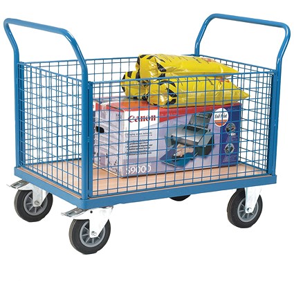 Heavy Duty Platform Truck 1000x700mm 2 End 1 Side 315629
