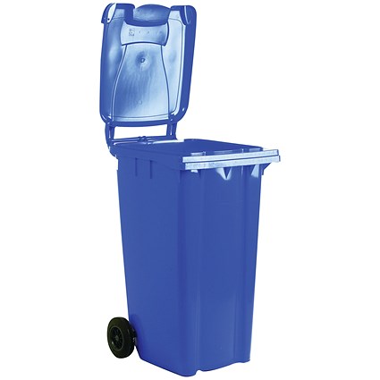 Wheelie Bin with 2 Wheels 120 Litre Blue 480x555x930mm