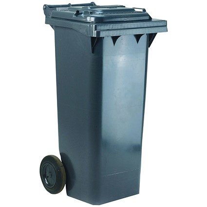 Wheelie Bin, 140 Litre, Grey