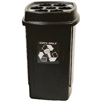 Disposable Cup Waste Bin (480 x 7oz cup capacity, 360 x 360 x 650mm)