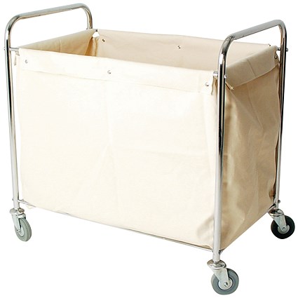 Linen Truck With Bag Silver (W560 x D790 x H910mm) 356926