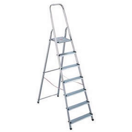 Aluminium Step Ladder 7 Step (Platform sits 1450mm Above the Floor) 358741