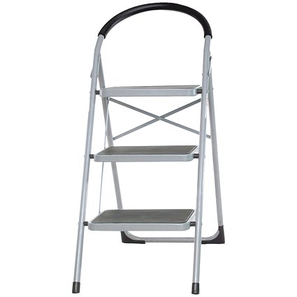 3 Tread White Step Ladder 359294