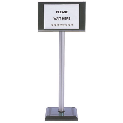 PVC Post 110cm with Sign A4 Holder