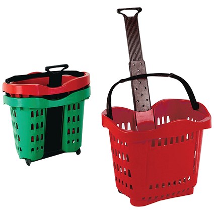 Giant Shopping Basket/Trolley Red SBY20753