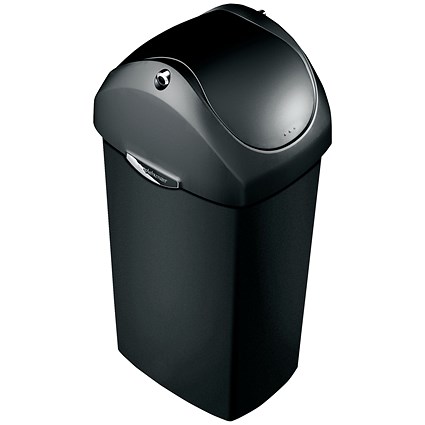Swing Lid Plastic Bin, 40 Litre, Grey