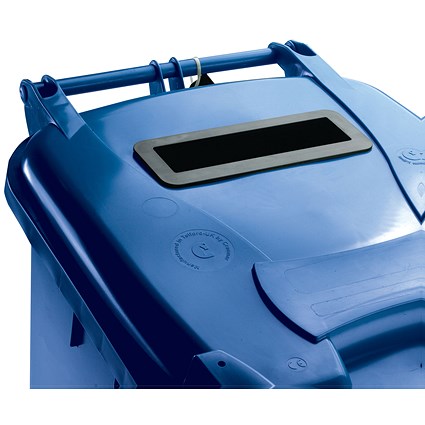 Confidential Waste Wheelie Bin, 140 Litre, Blue