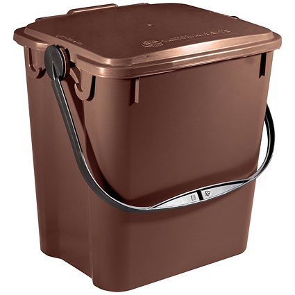 Solid Walled Kitchen Caddy 10L Brown