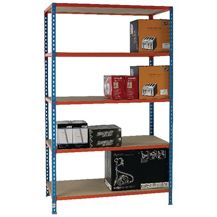 Standard Duty Painted Orange Shelf Unit Blue