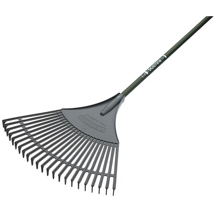 Evergreen Plastic Rake 54 inch Aluminium Grey/Green 380363