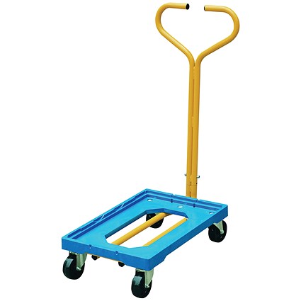 Plastic Dolly with Handle Blue 365127