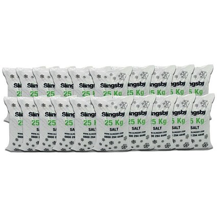 De-Icing Salt White, 25kg, Pack of 20