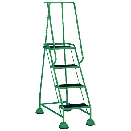 Green 4 Tread Step Ladder (Load capacity: 125kg) 385140