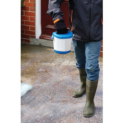 Hand Held Salt Spreader, 4kg Capacity, Blue, Pack of 3