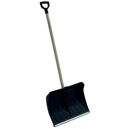 Alpinus Eco Snow Pusher Shovel 550x195x1400mm Black