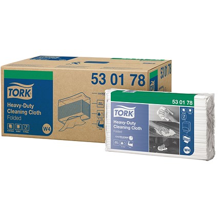 Tork W4 Cleaning Cloth White 100 Sheets (Pack of 5) 530178