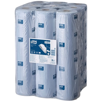 Tork C1 2-Ply Couch Roll, 54m, Blue, Pack of 9