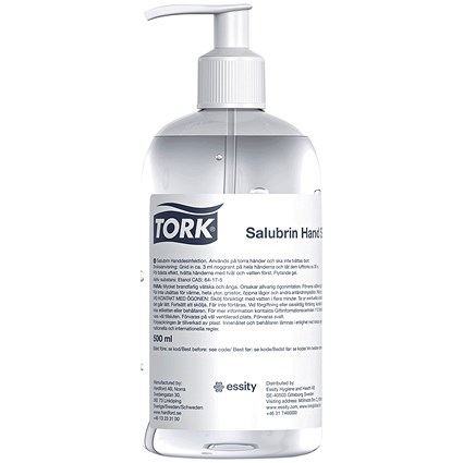 Tork Salubrin Hand Sanitiser 500ml (Pack of 8)